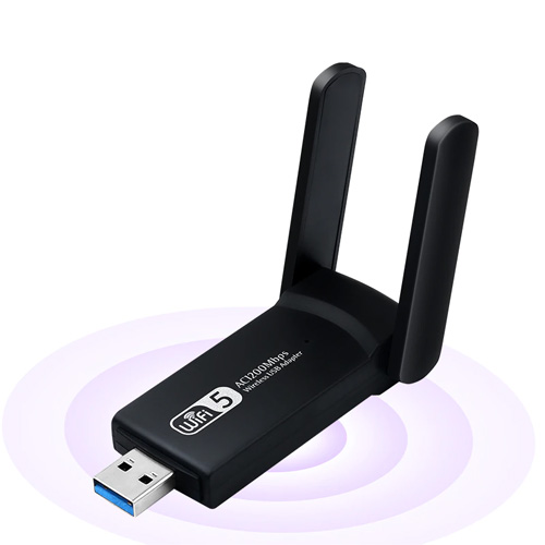 AC1200 Dual Band USB Adapter w/Antenna