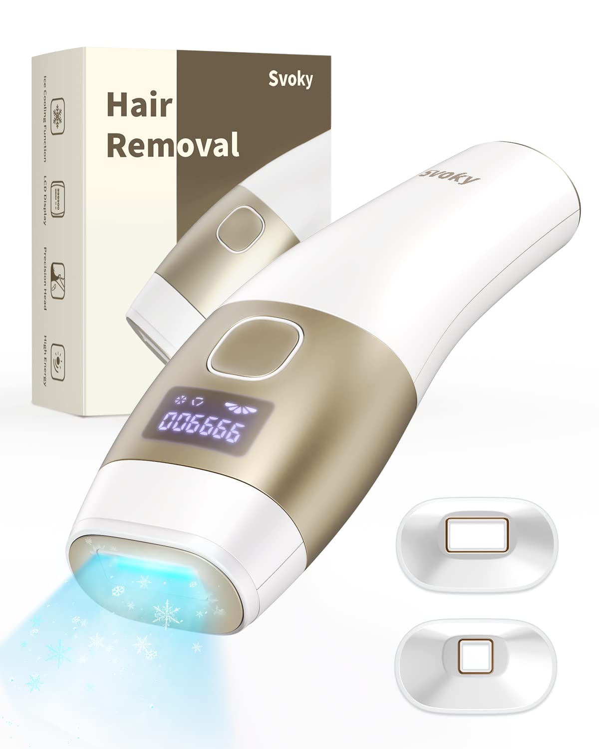 IPL Hair Removal JD-TM012 Svoky 脱毛器 Svoky IPL Laser Hair Removal Device